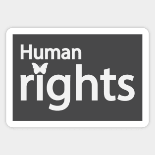 Human rights artistic text design Sticker